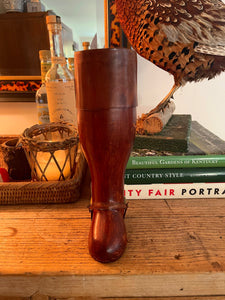 Vintage Leather Riding Boot Decanter