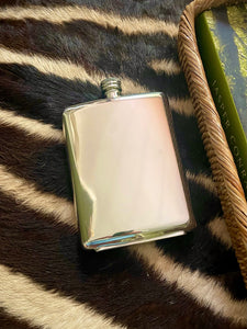 Large Simple Pewter Flask