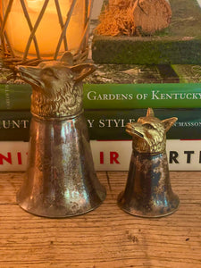 Vintage Fox Head Stirrup Cups - 2 Sizes