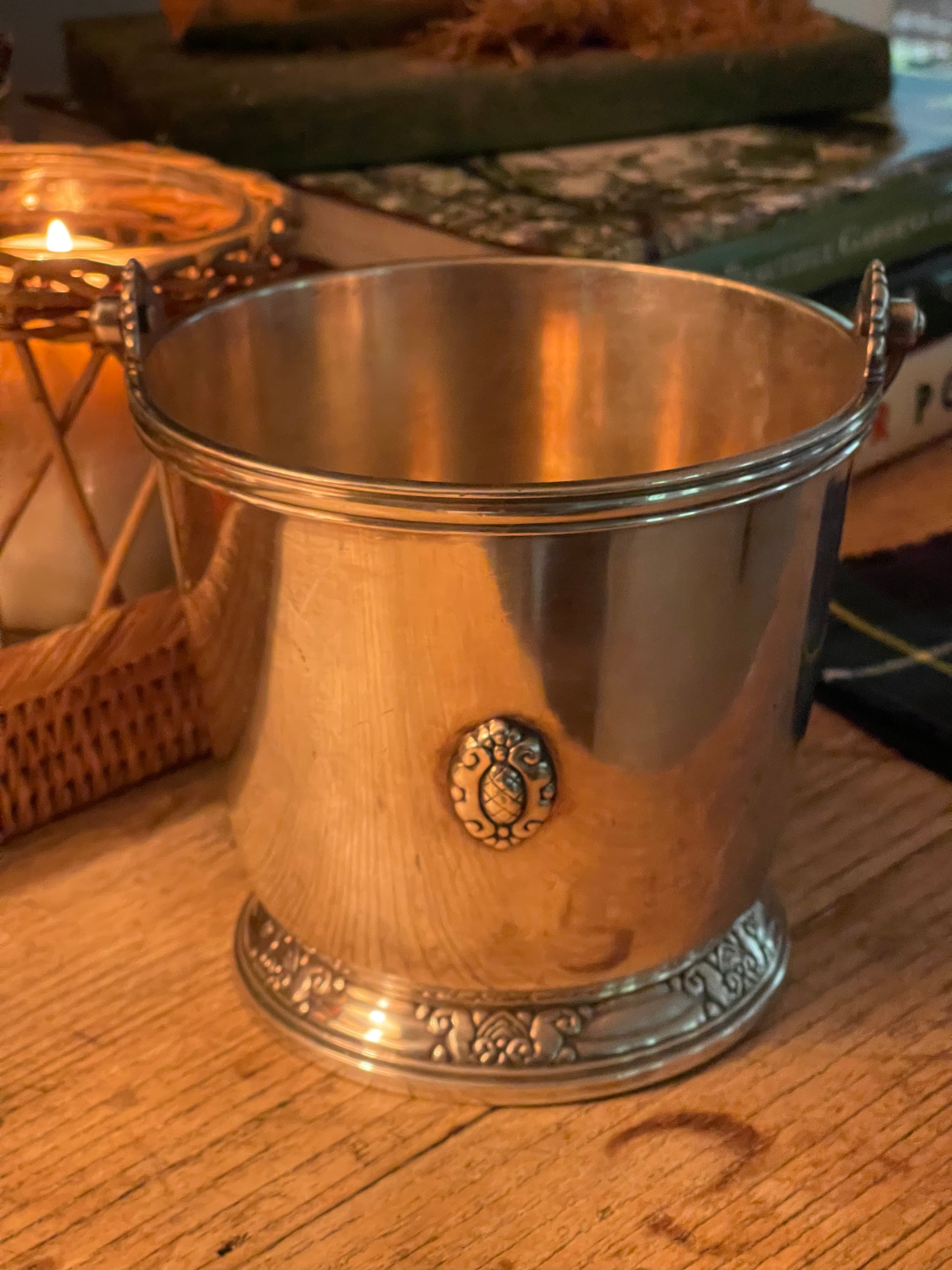 Vintage Waldorf Astoria Silver Ice Bucket