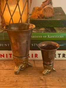 Vintage Fox Head Stirrup Cups - 2 Sizes