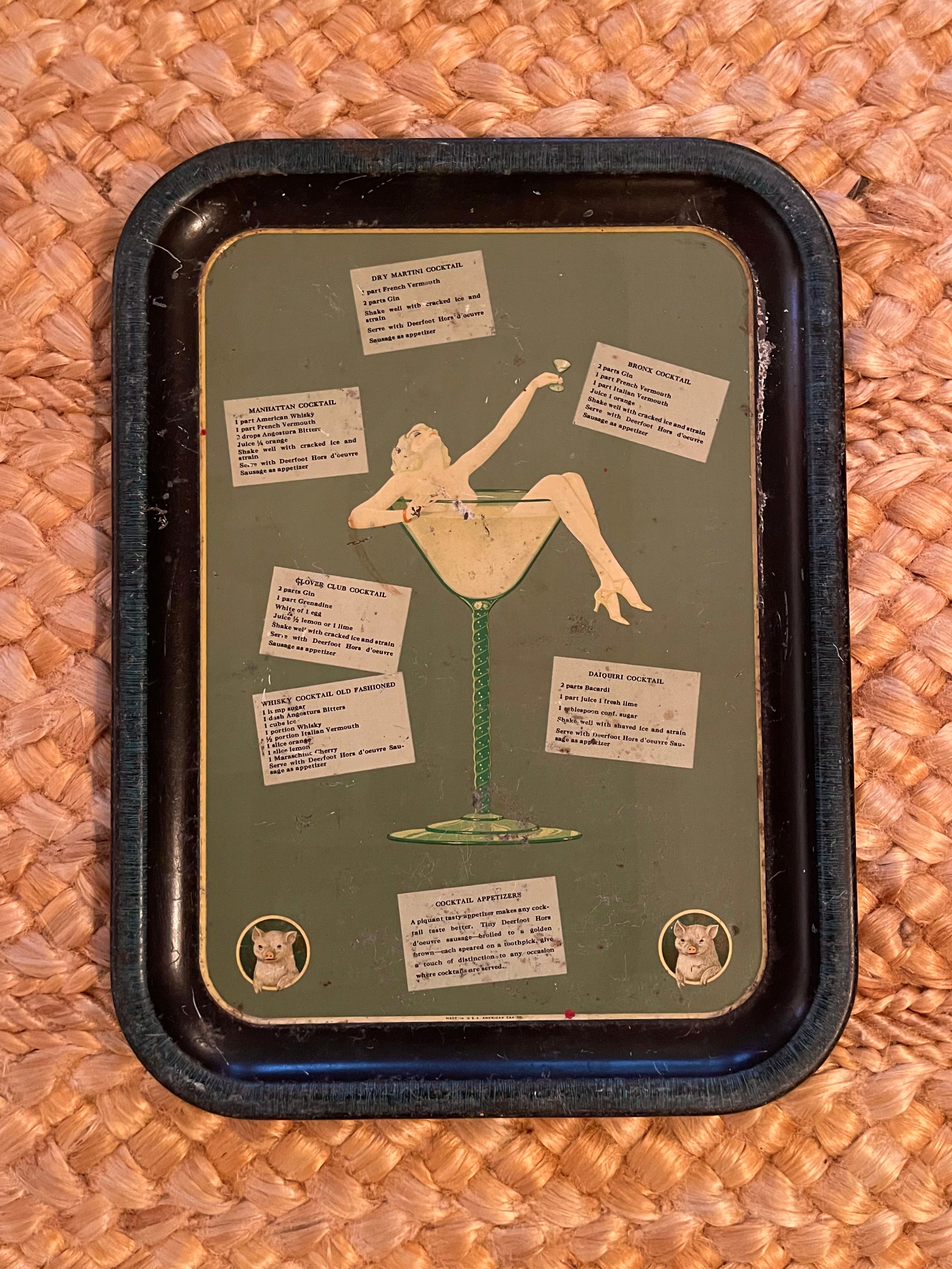 Vintage Cocktail Tray