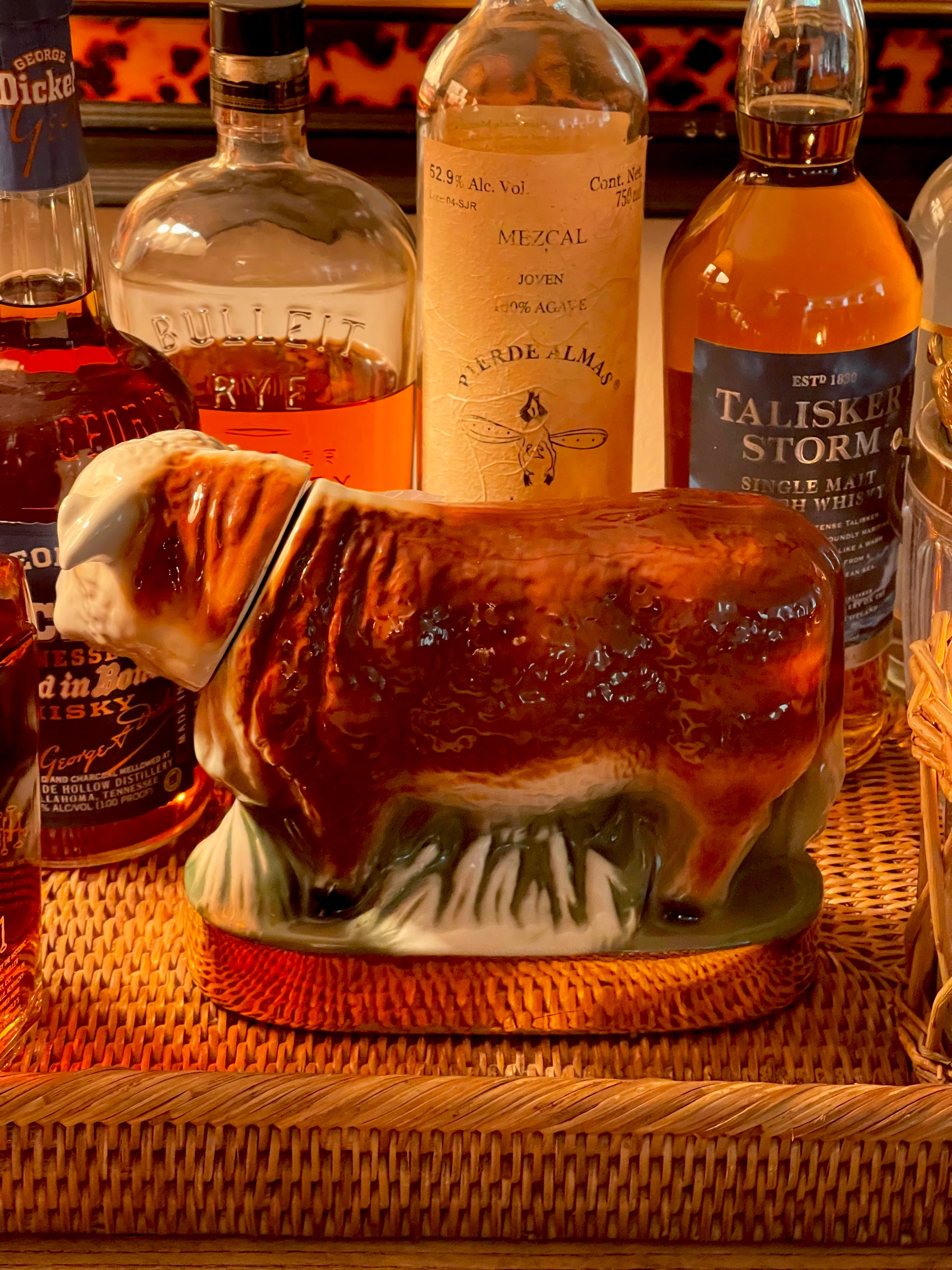 Vintage Cow Decanter