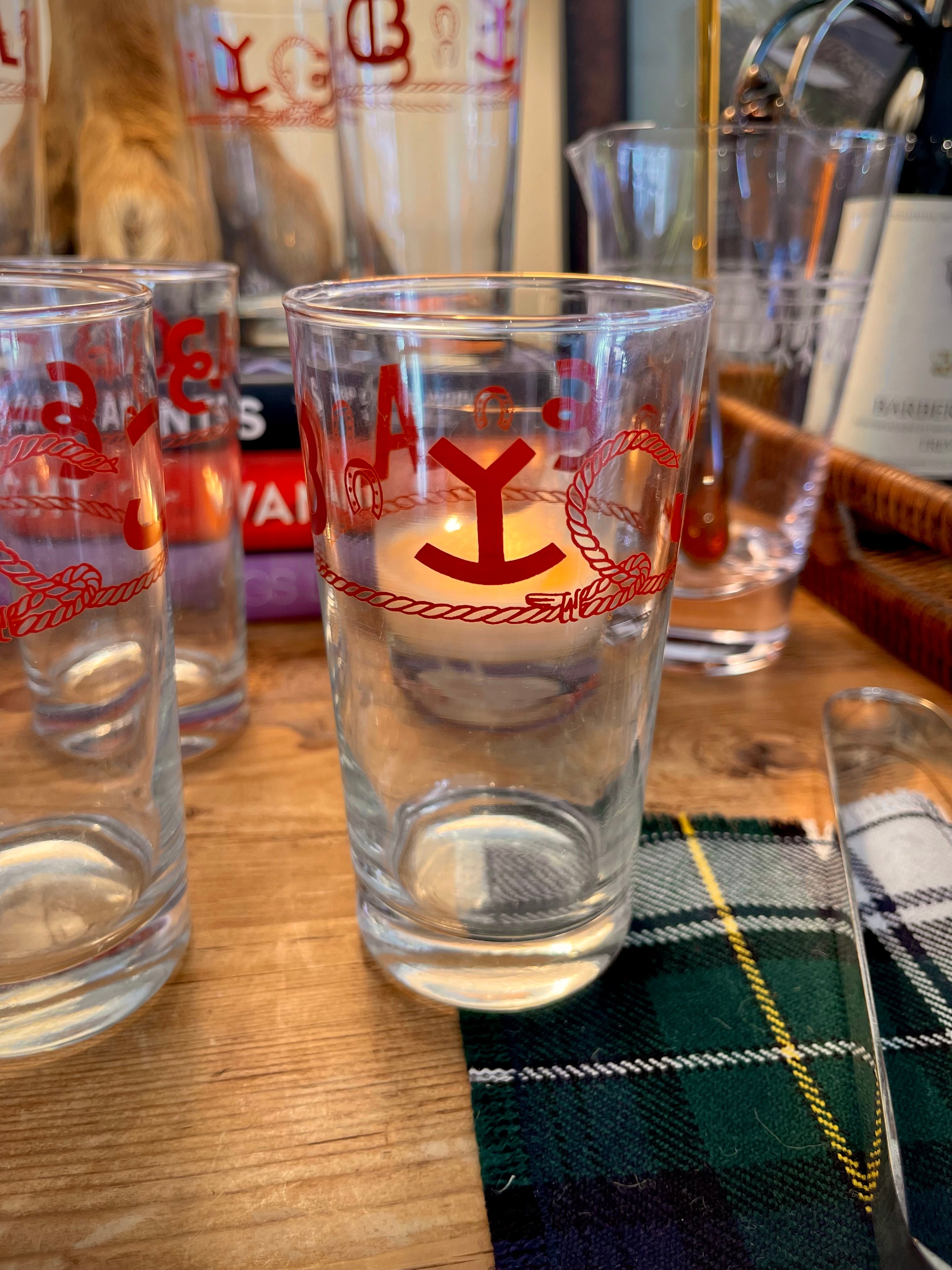 Vintage Ranch/ Cattle Branding Highballs - Set 8