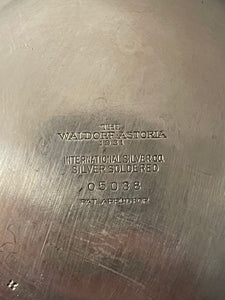 Vintage Waldorf Astoria Silver Ice Bucket