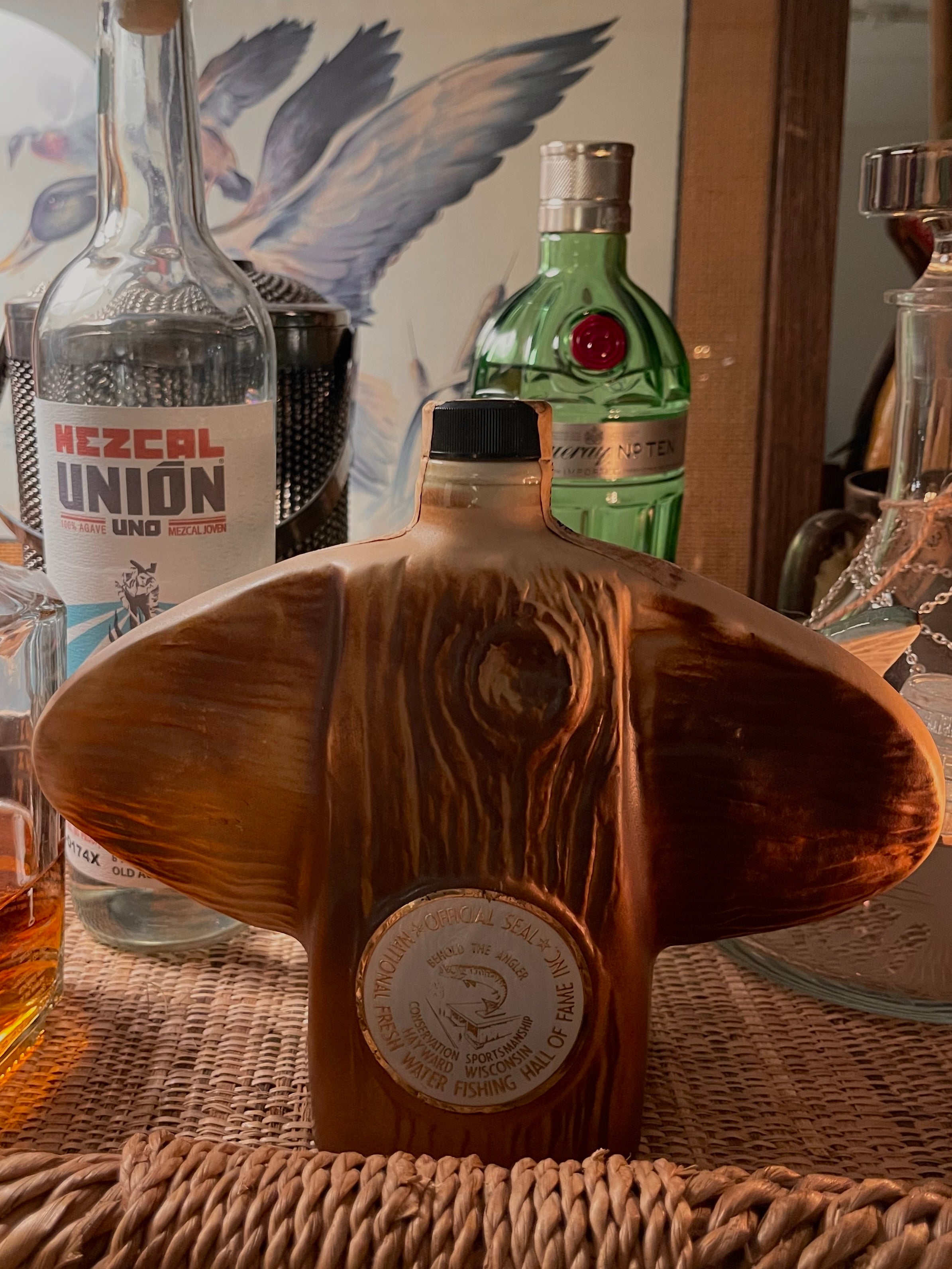 Vintage Trout Decanter