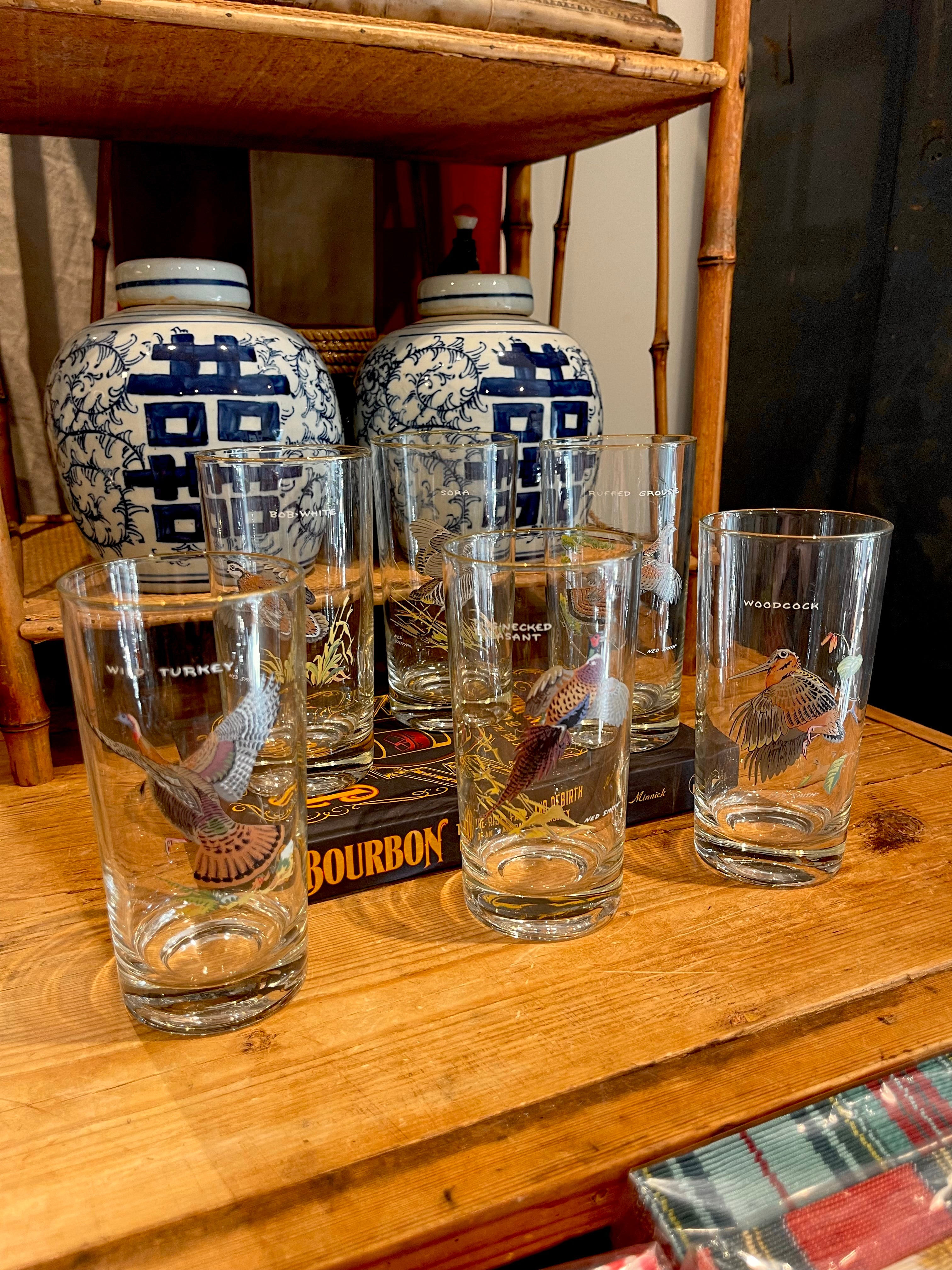 Vintage Game Bird Highballs - Set 6