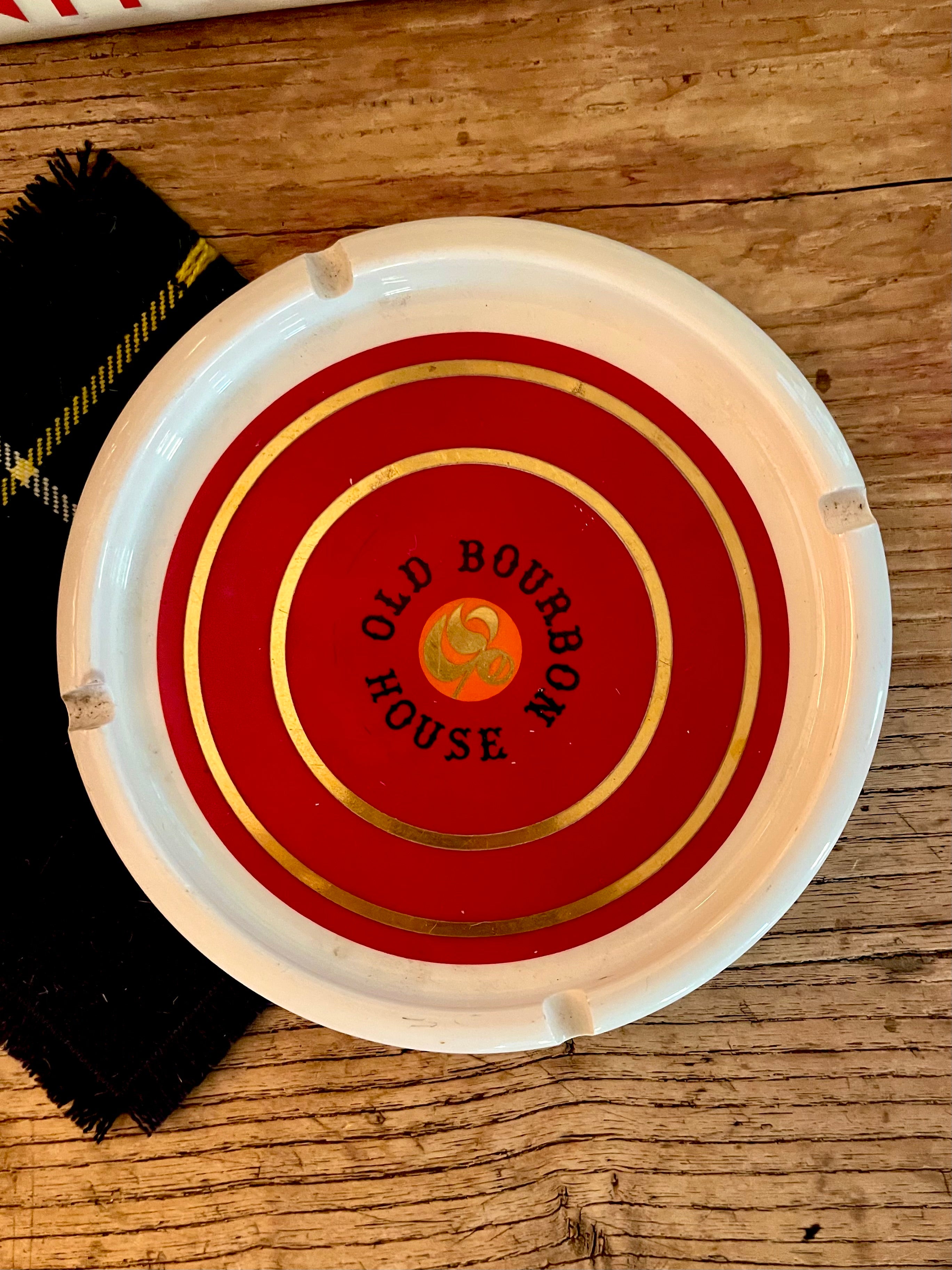 Vintage Old Bourbon House Ashtray