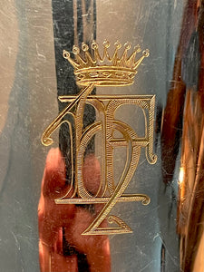 Vintage Hand Engraved French Silver Cocktail Shaker