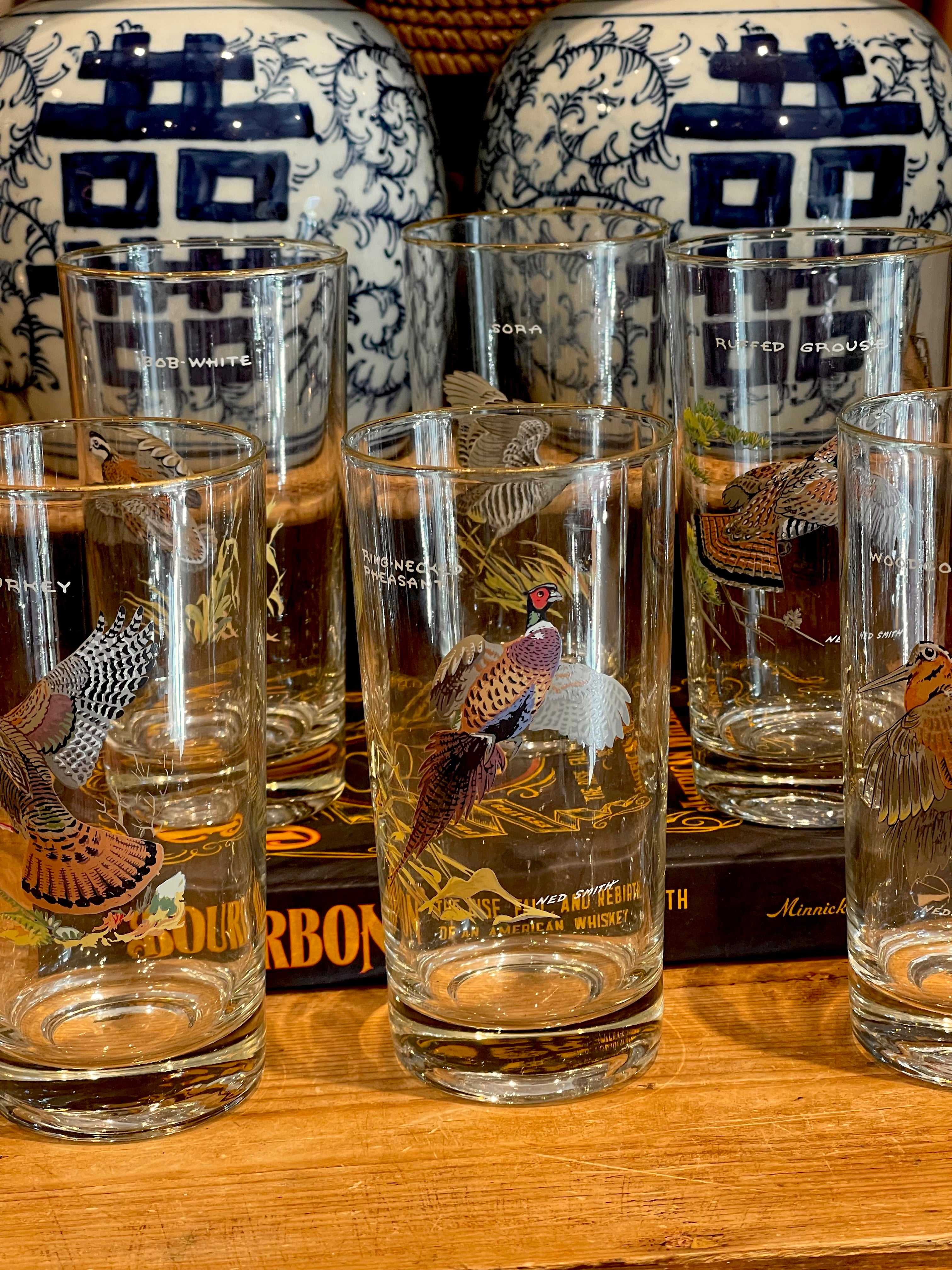 Vintage Game Bird Highballs - Set 6