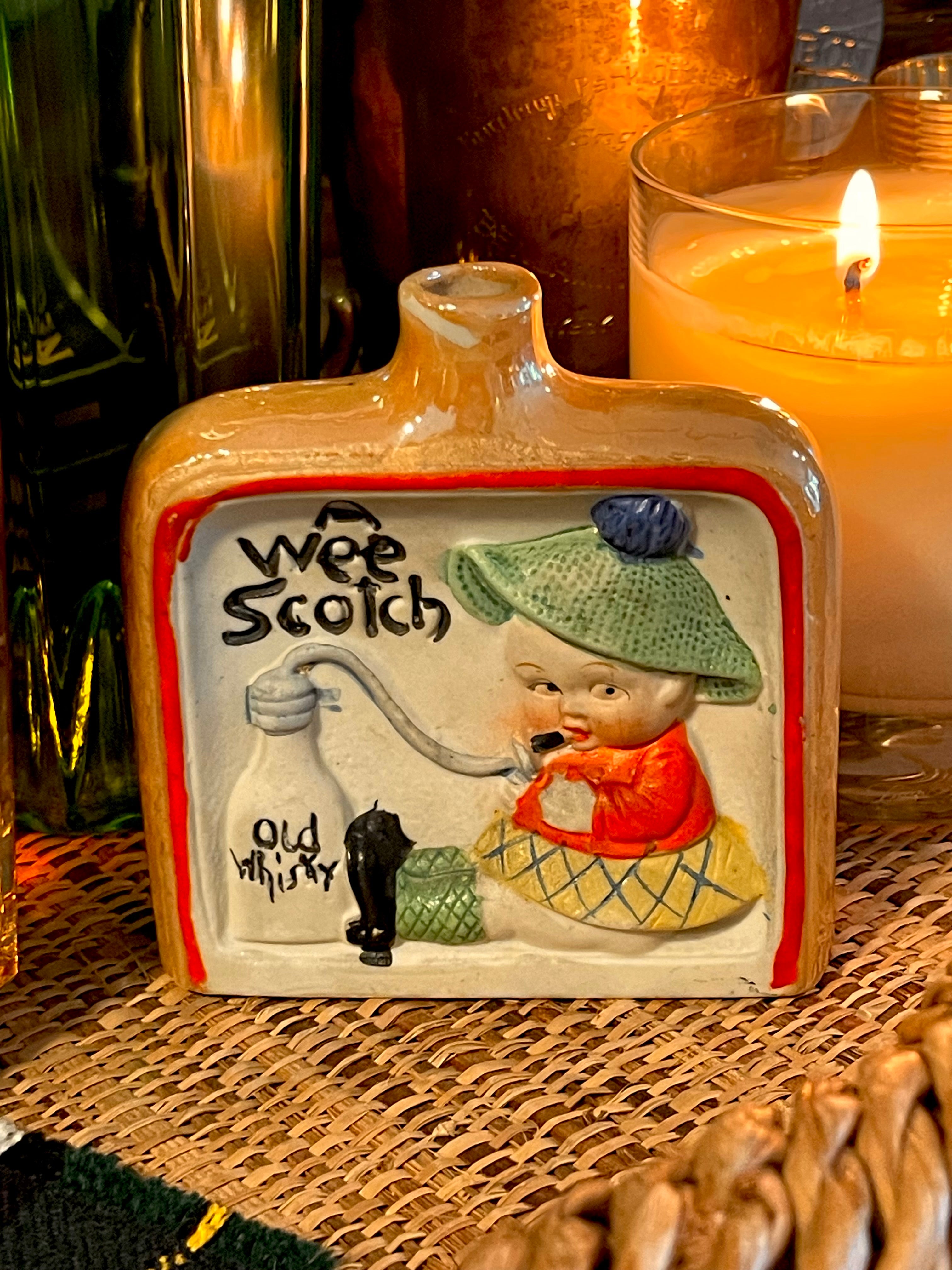 Vintage 'A Wee Scotch' Flask