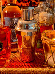 Vintage Hand Engraved French Silver Cocktail Shaker