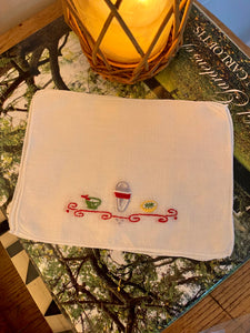 Vintage Shaker Cocktail Napkins - Set 4