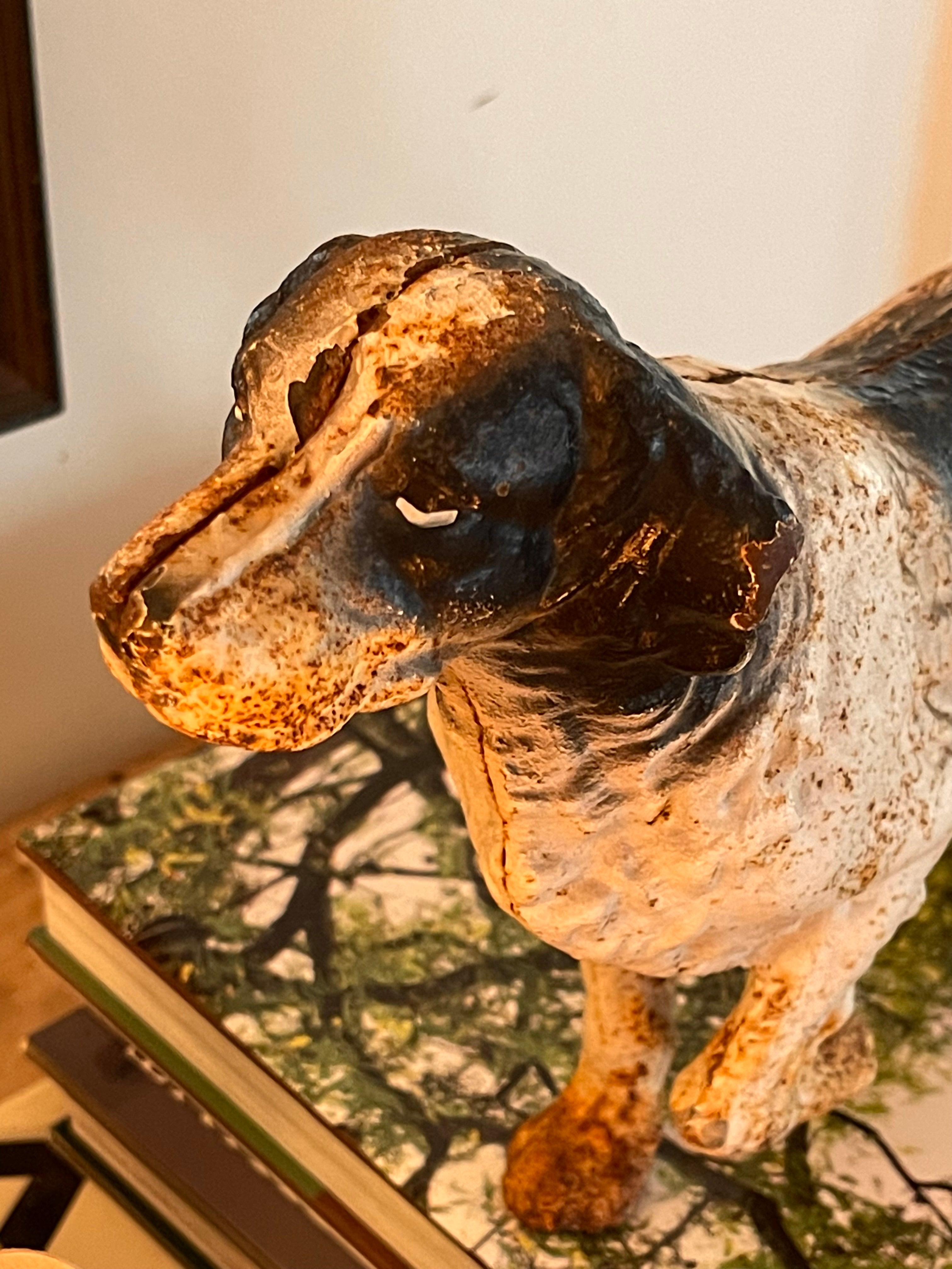 Vintage Cast Iron Dog Mascot