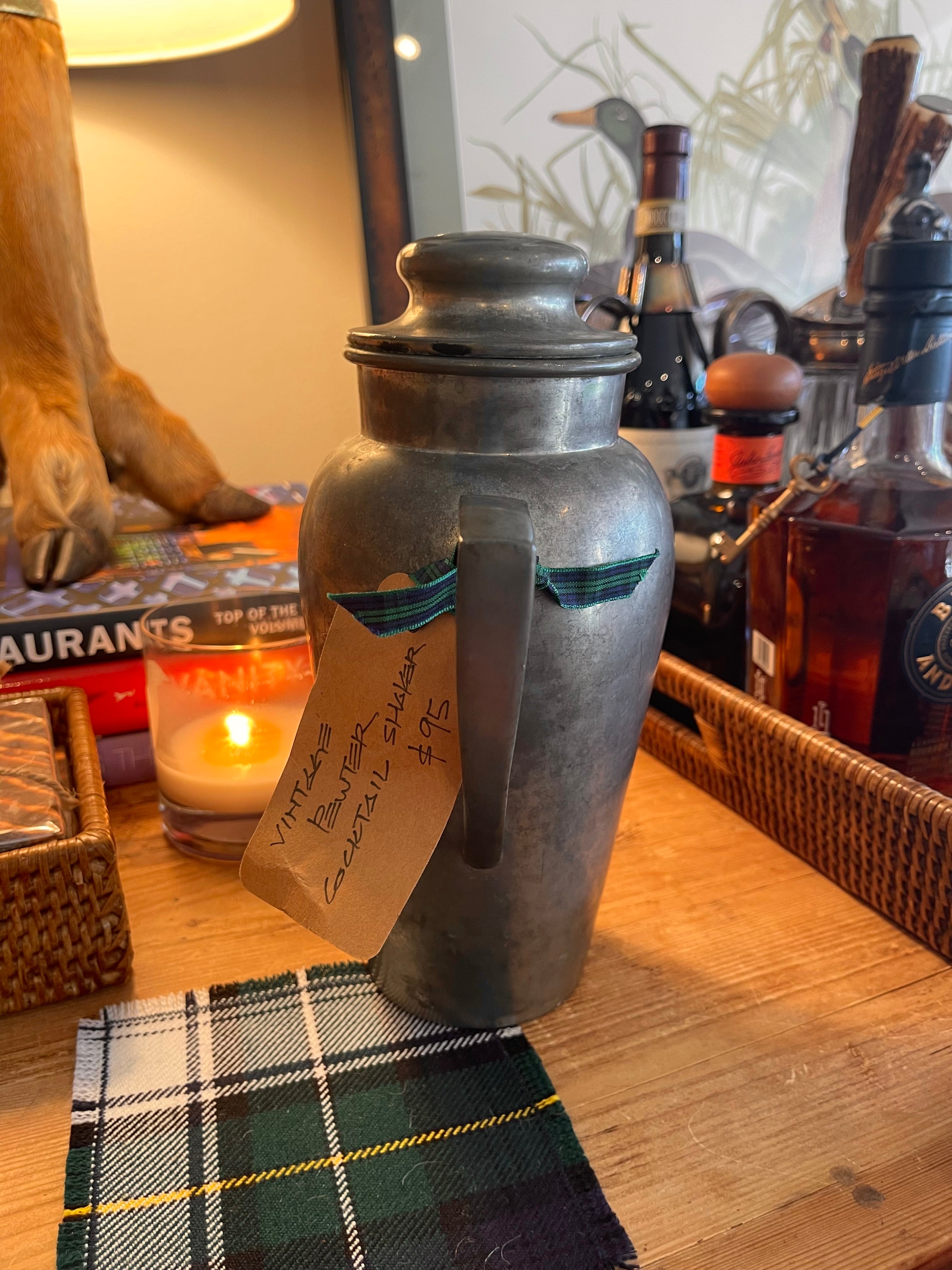 Vintage Pewter Cocktail Shaker