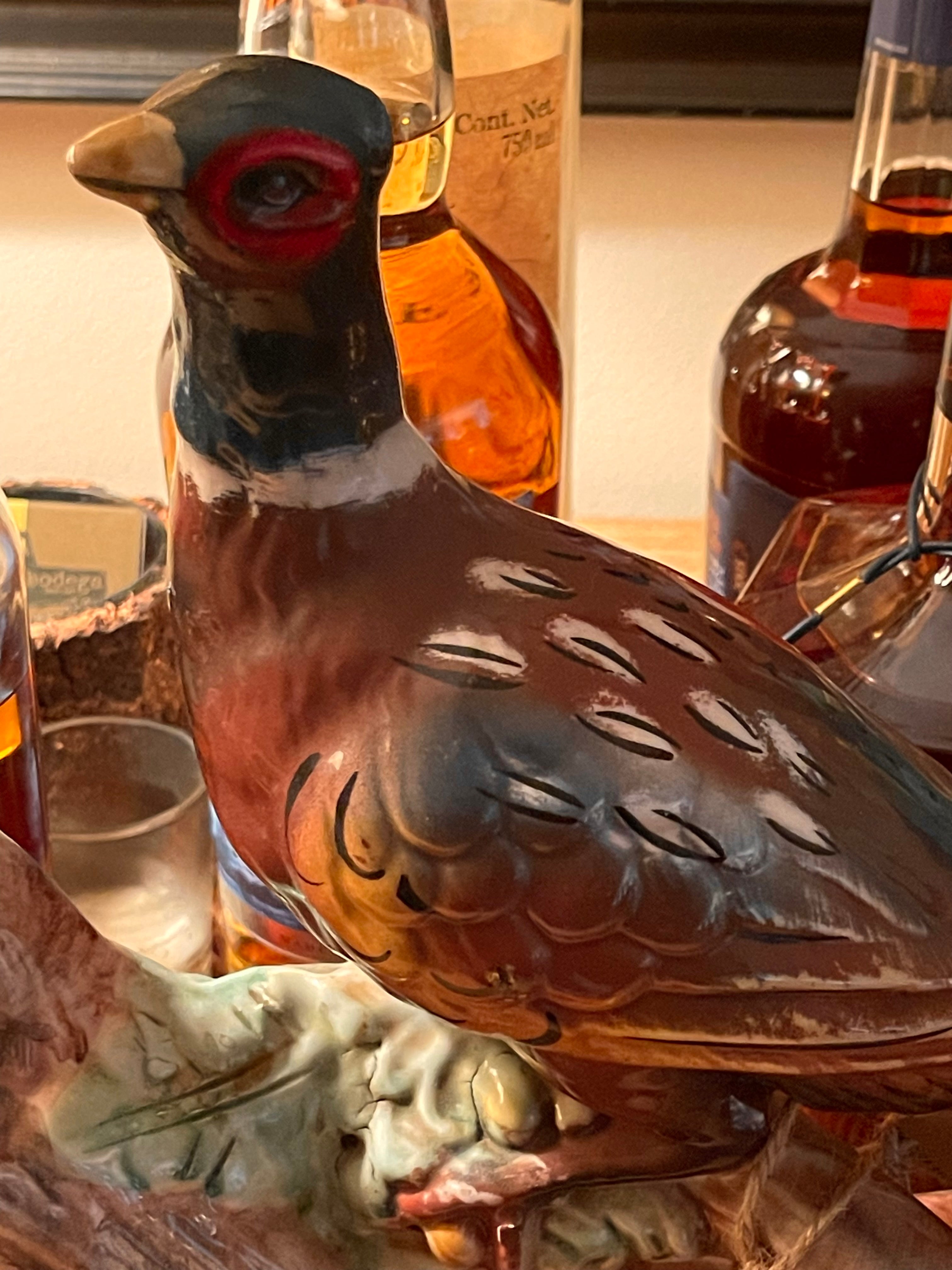 Vintage Rocking Pheasant Decanter