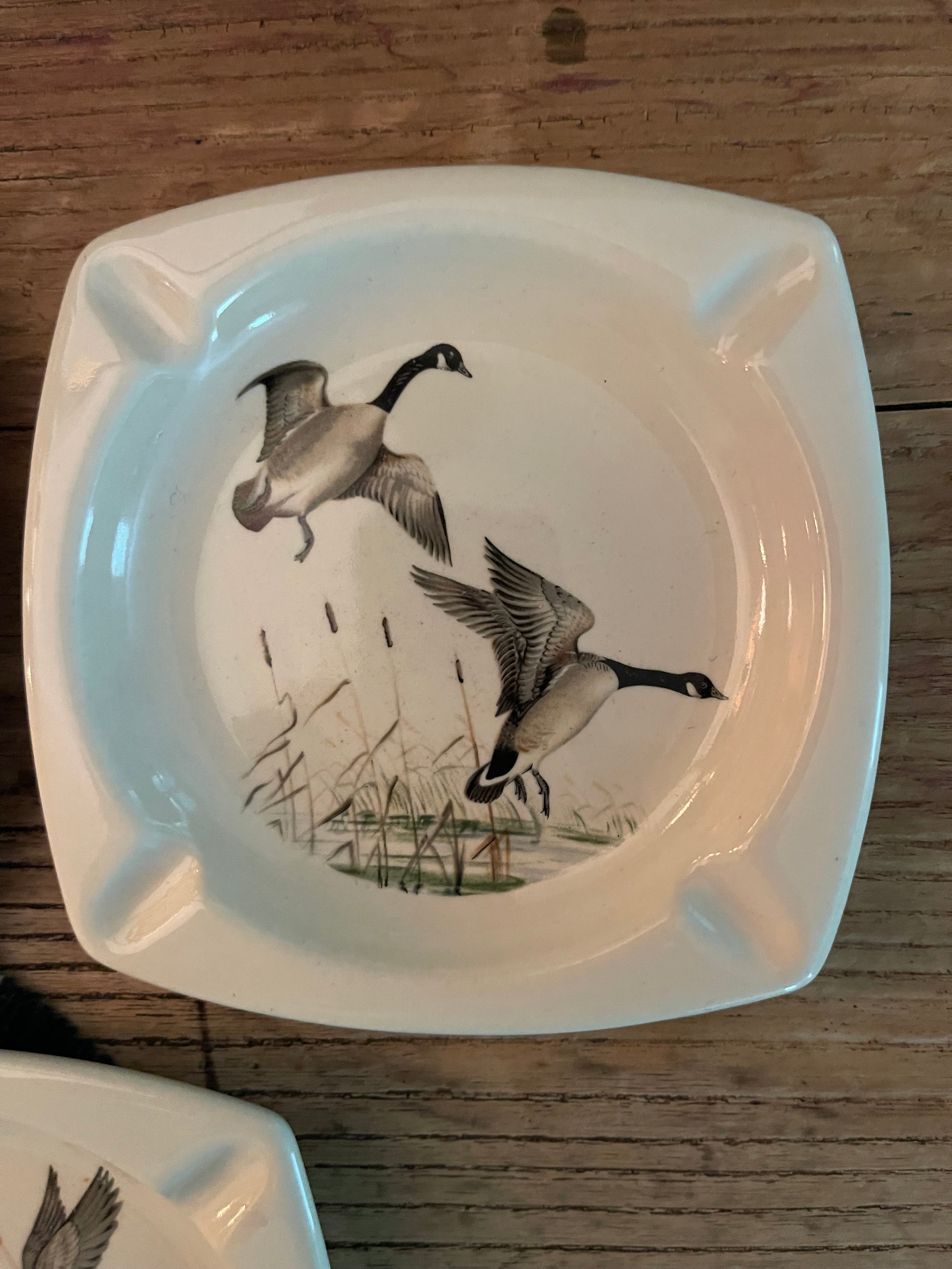 Vintage Game Bird Ashtrays - Set 3
