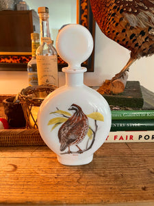 Vintage Bobwhite Quail Decanter