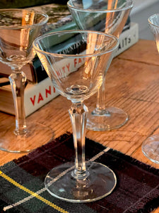 Vintage Nic and Nora Cocktail Glasses - Set 4
