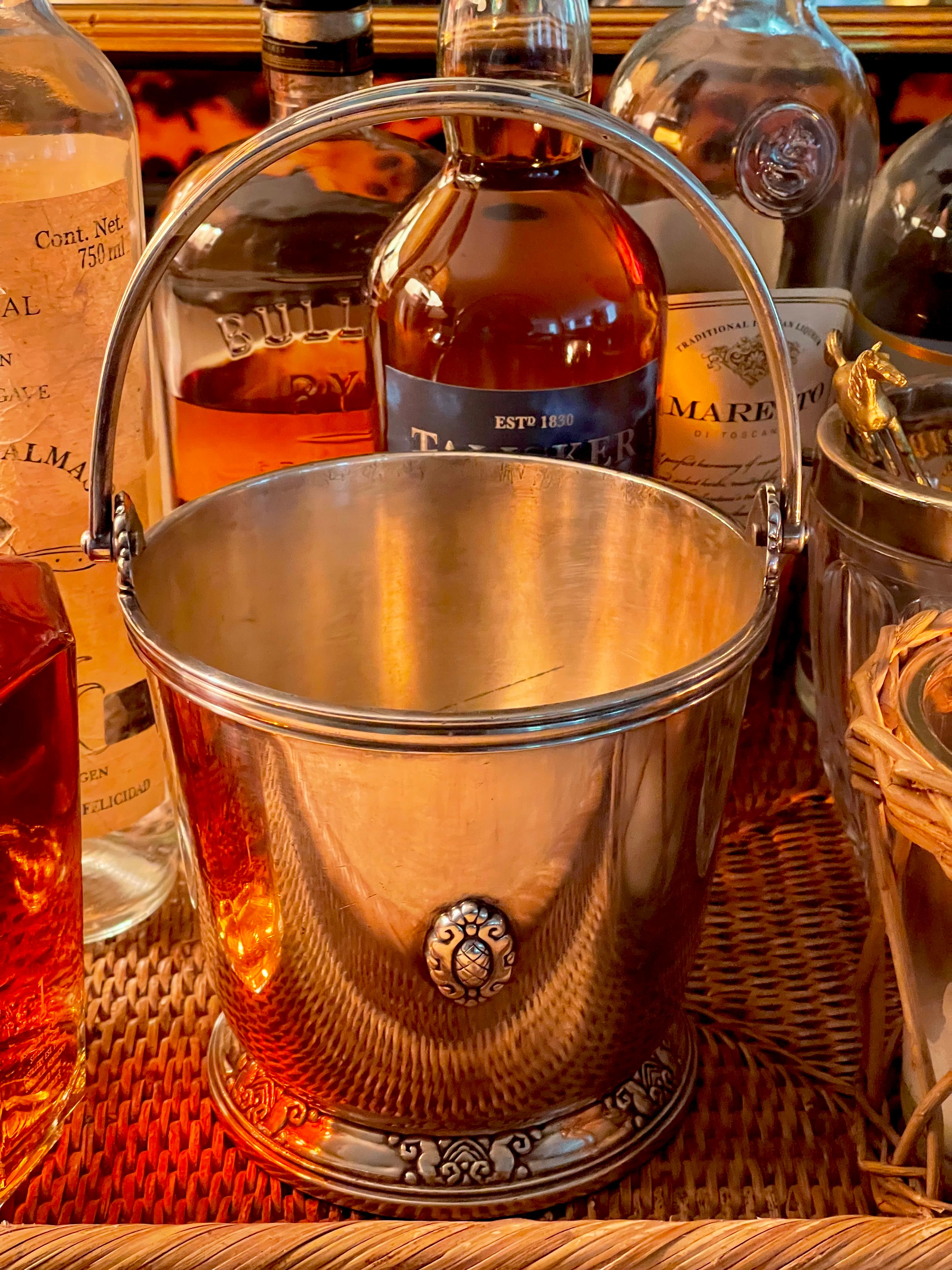 Vintage Waldorf Astoria Silver Ice Bucket