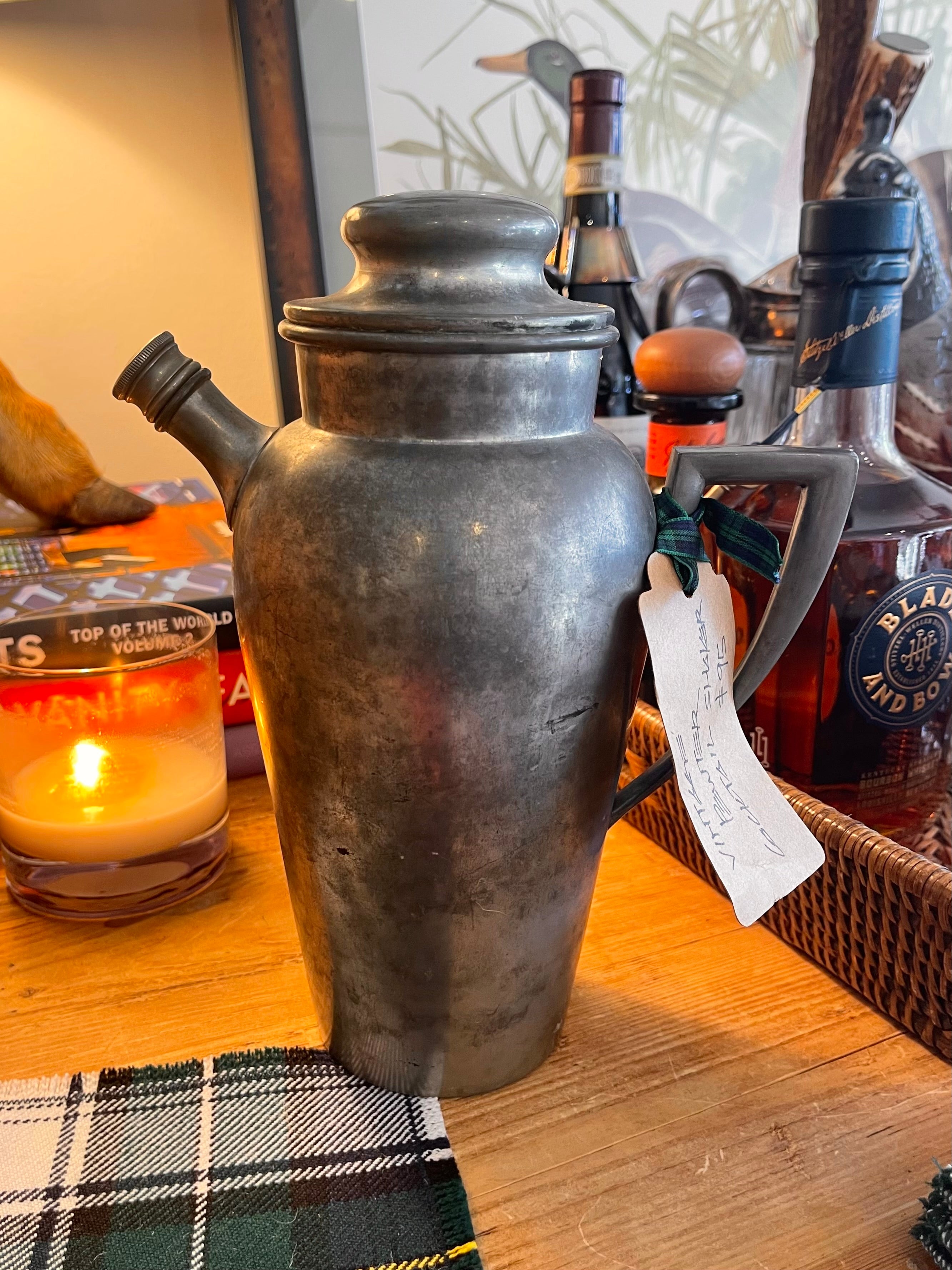 Vintage Pewter Cocktail Shaker