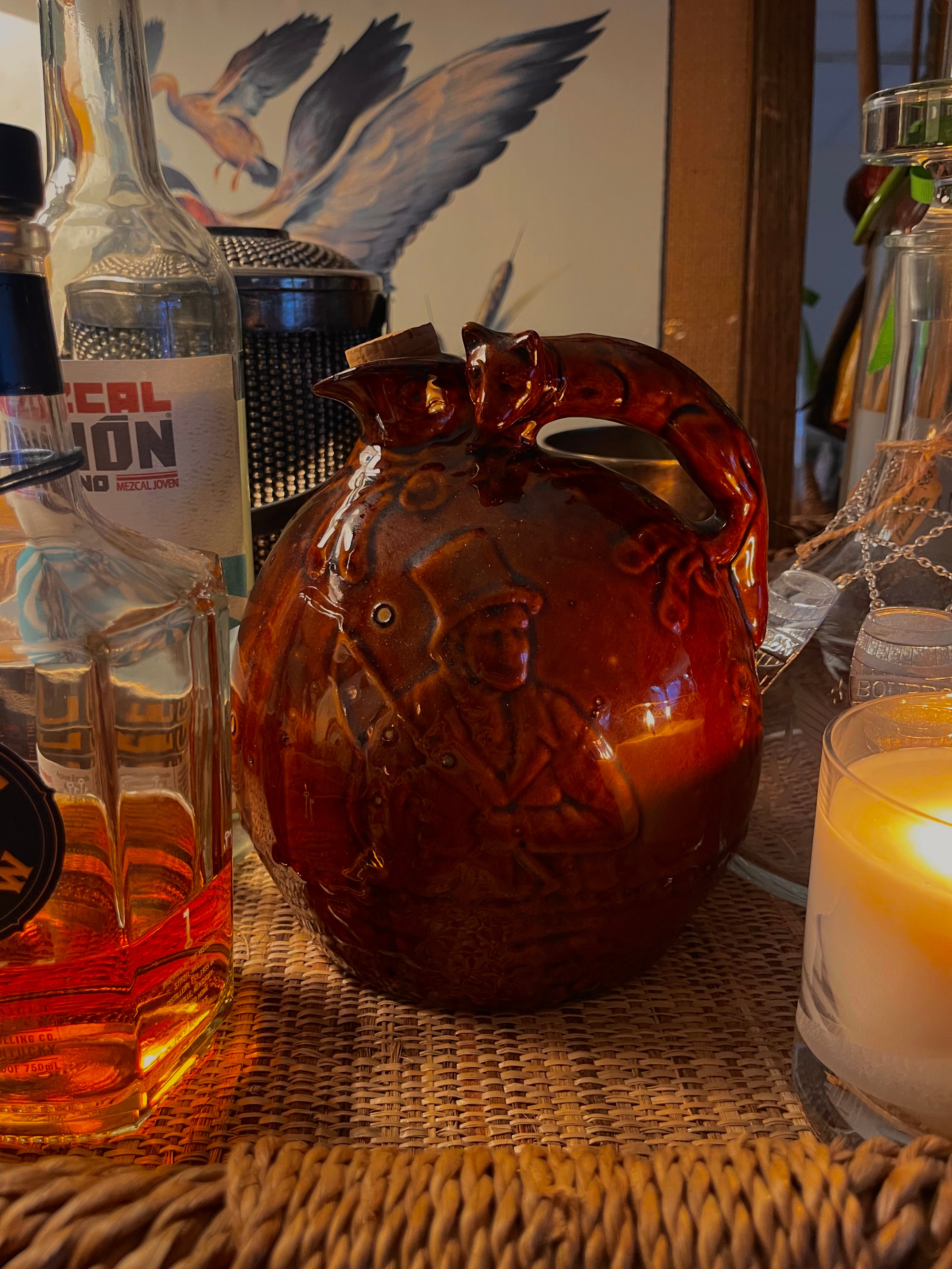 Vintage Squire + Dog Jug Decanter