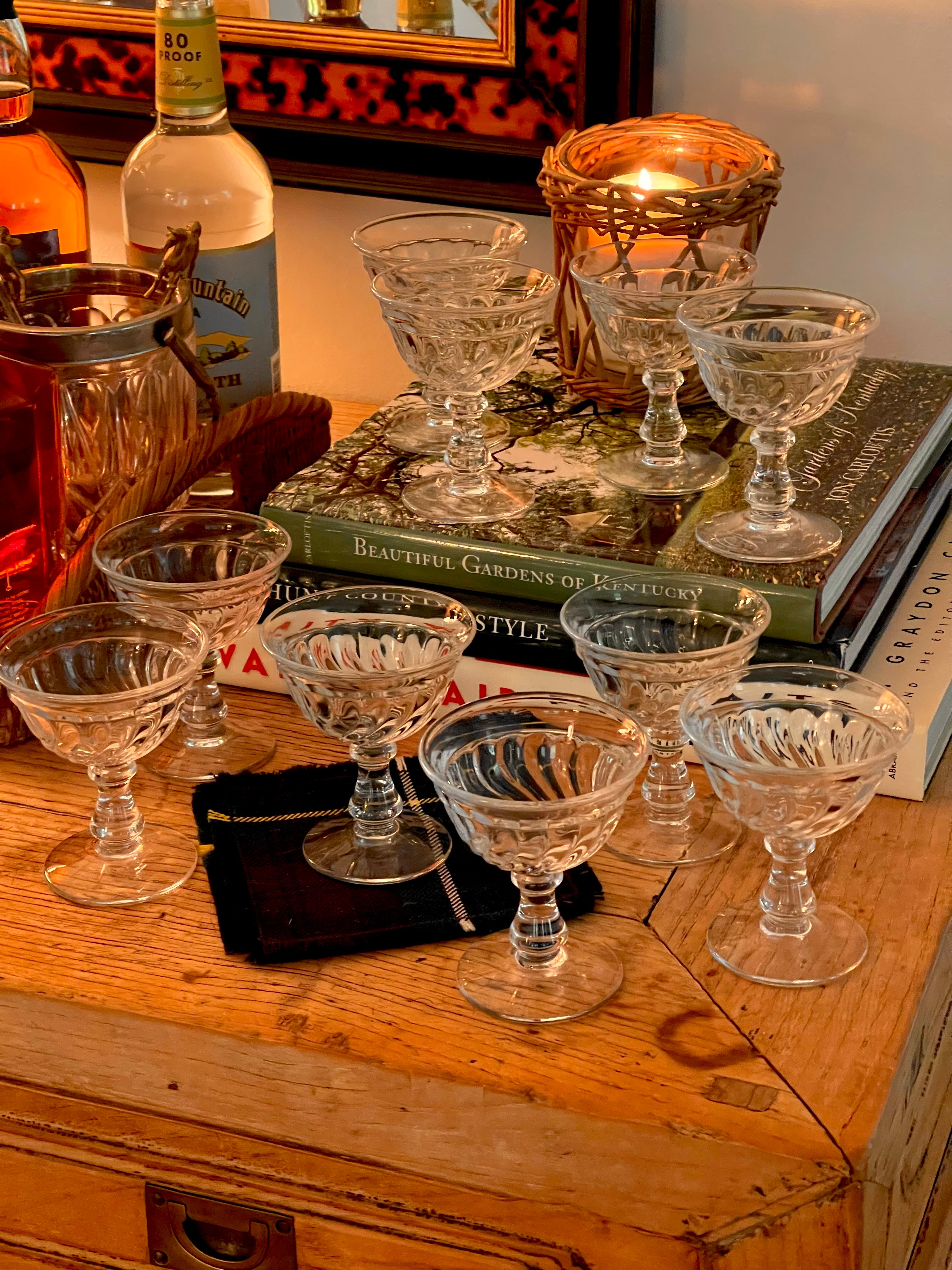 Vintage Swirl Coupes - Set 10