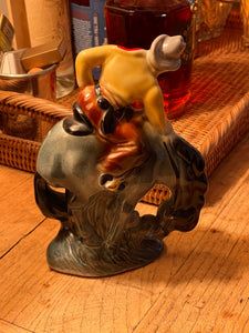 Vintage Bucking Horse and Cowboy Mascot