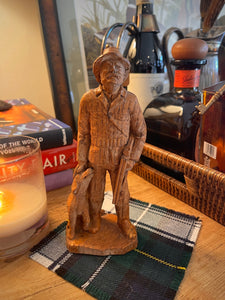 Vintage Hunter and Dog Mascot