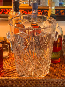 Vintage Cut Glass Champagne/ Ice Bucket
