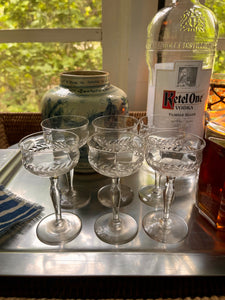Vintage Cocktail Coupes - Set 6