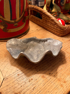 Vintage Pewter Clam Shell