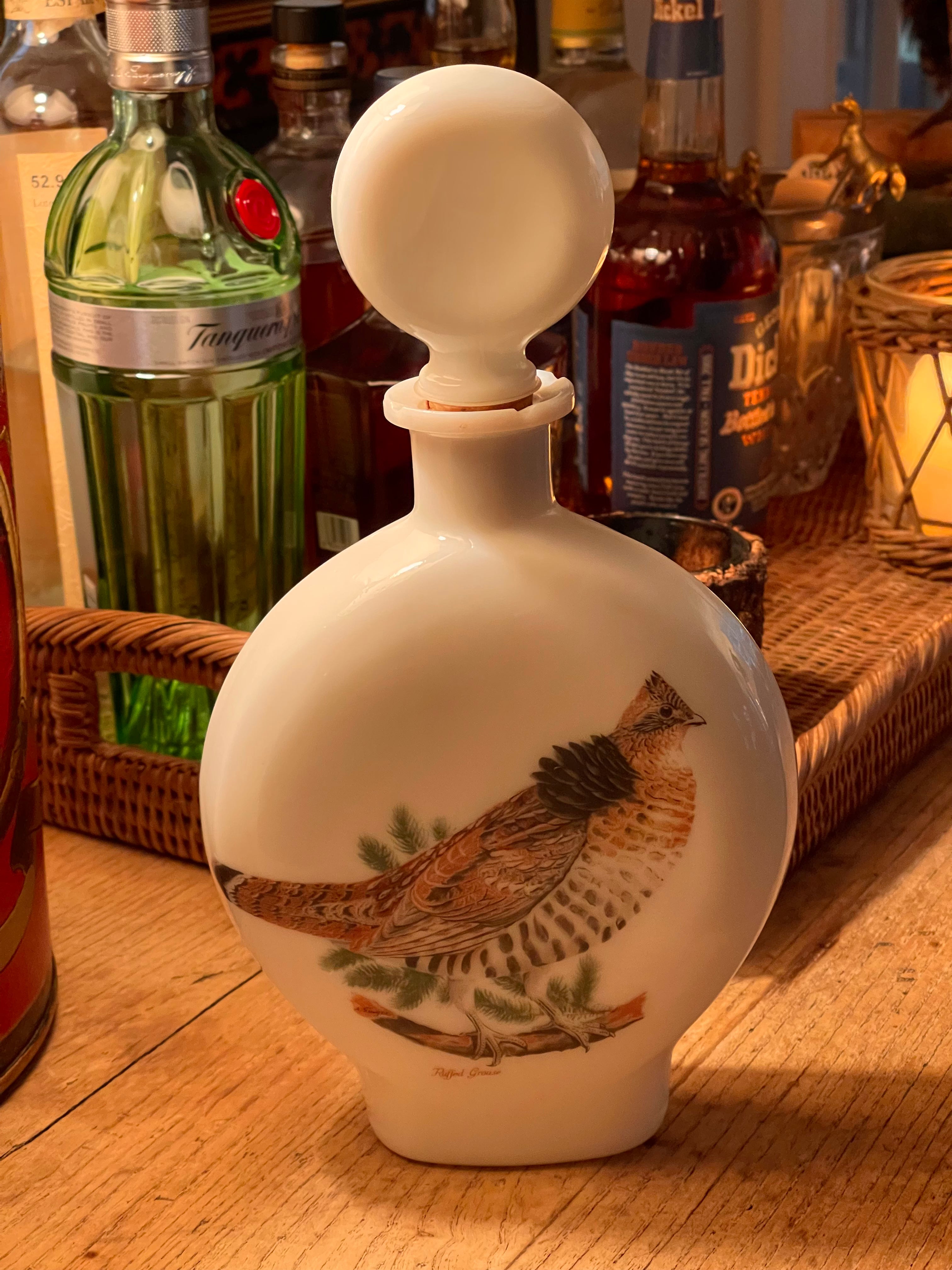 Vintage Ruffed Grouse Decanter