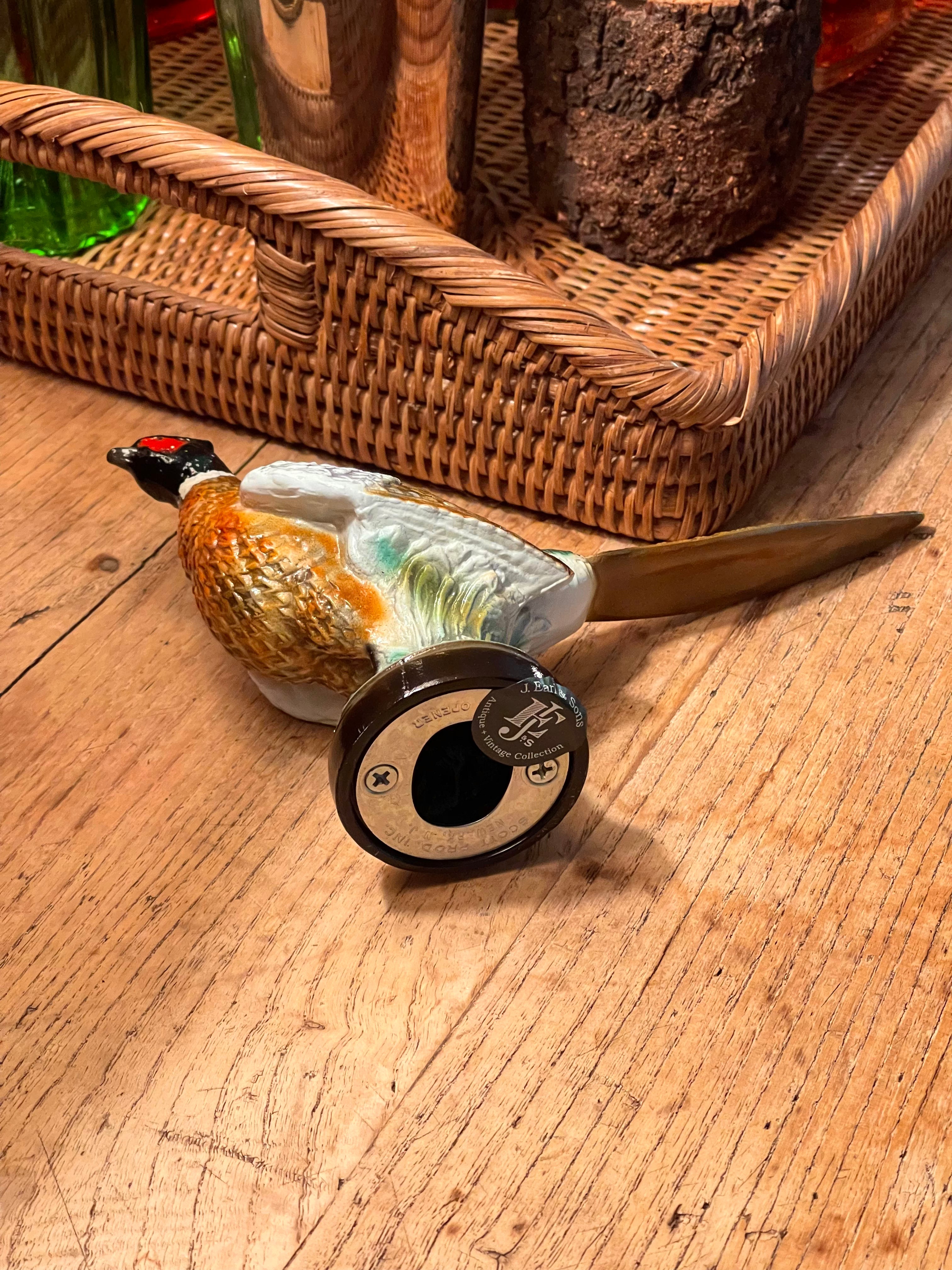 Vintage Pheasant Bottle Opener