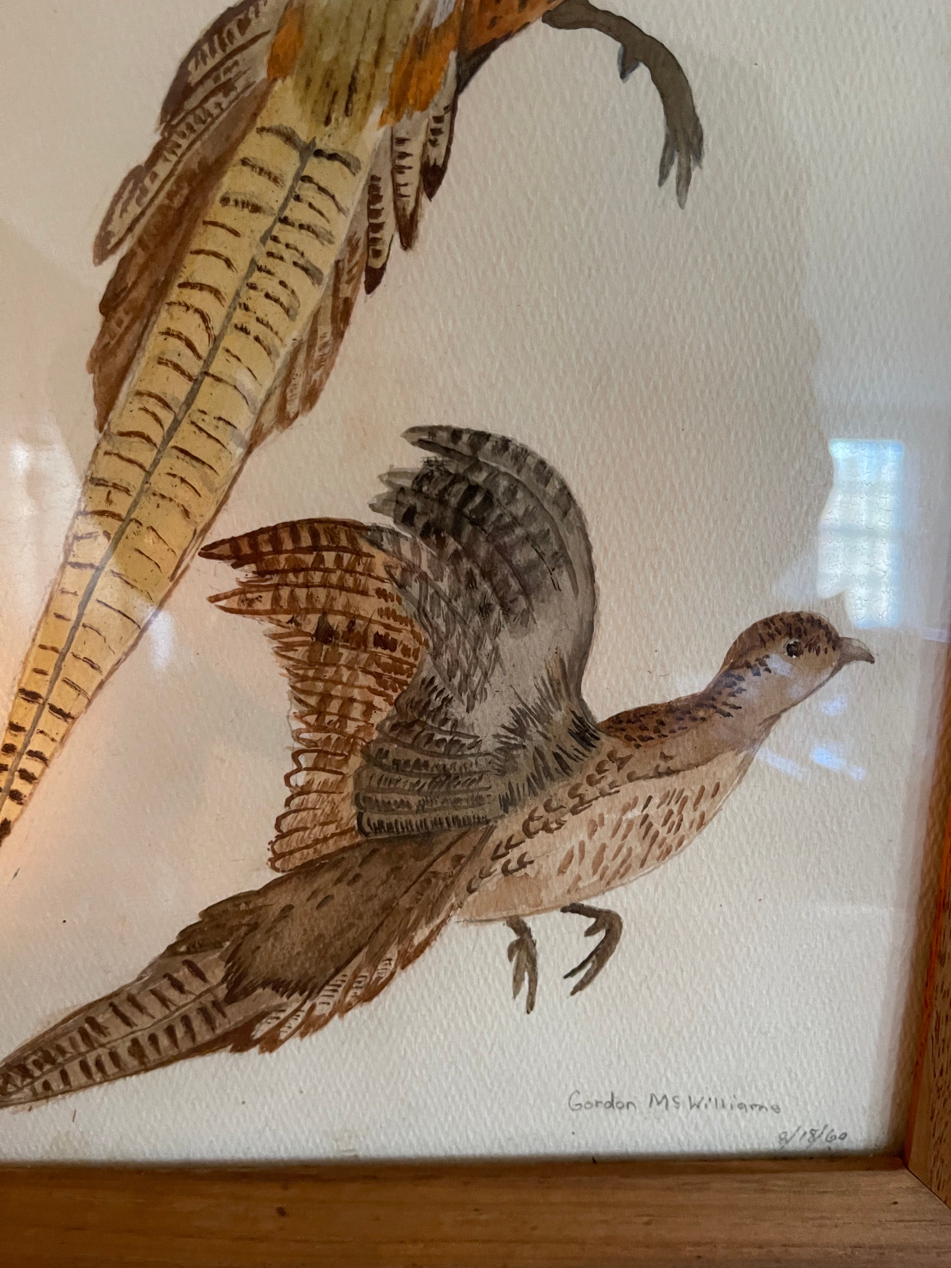Vintage Pheasant Painting