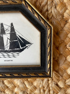 Vintage Silhouette Ship Prints - Set 2