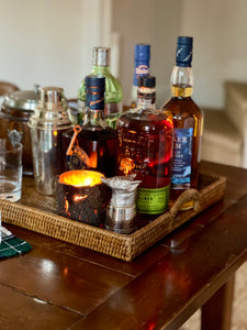 Rattan Low Sides Rectangle Tray